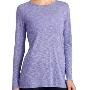 Athleta Transcend Siro Blue Long Sleeve Top